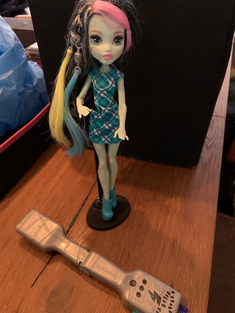 Monster High Voltageous Hair Frankie Stein pop, Ophalen of Verzenden, Zo goed als nieuw, Pop