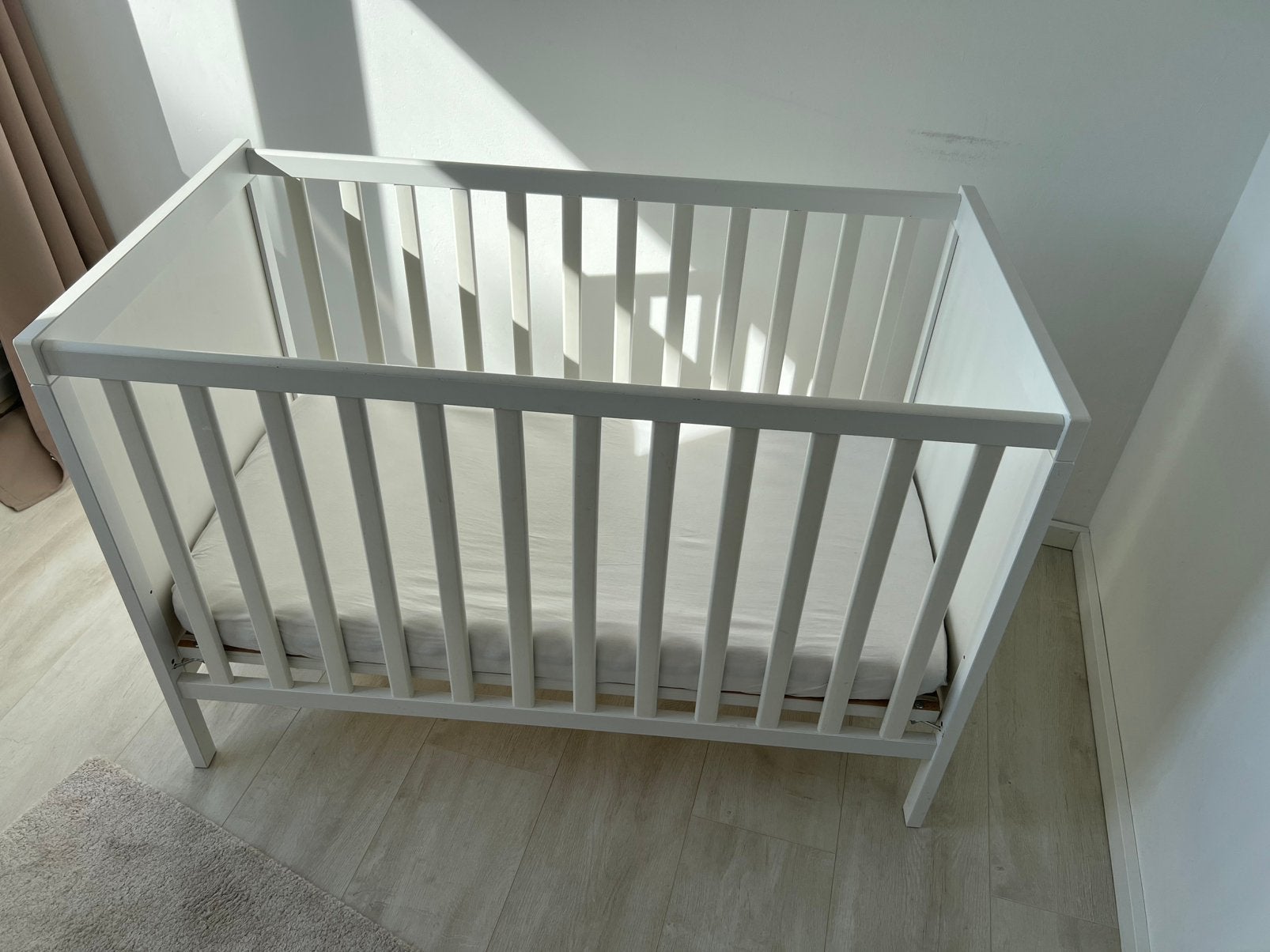 Ledikant wit 60x120, Ophalen, Gebruikt, Ledikant