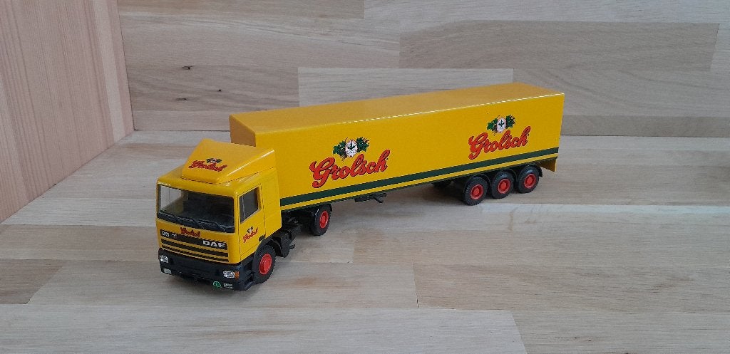 Daf 95 Grolsch Lion toys, Ophalen of Verzenden, Zo goed als nieuw, Bus of Vrachtwagen, Lion Toys