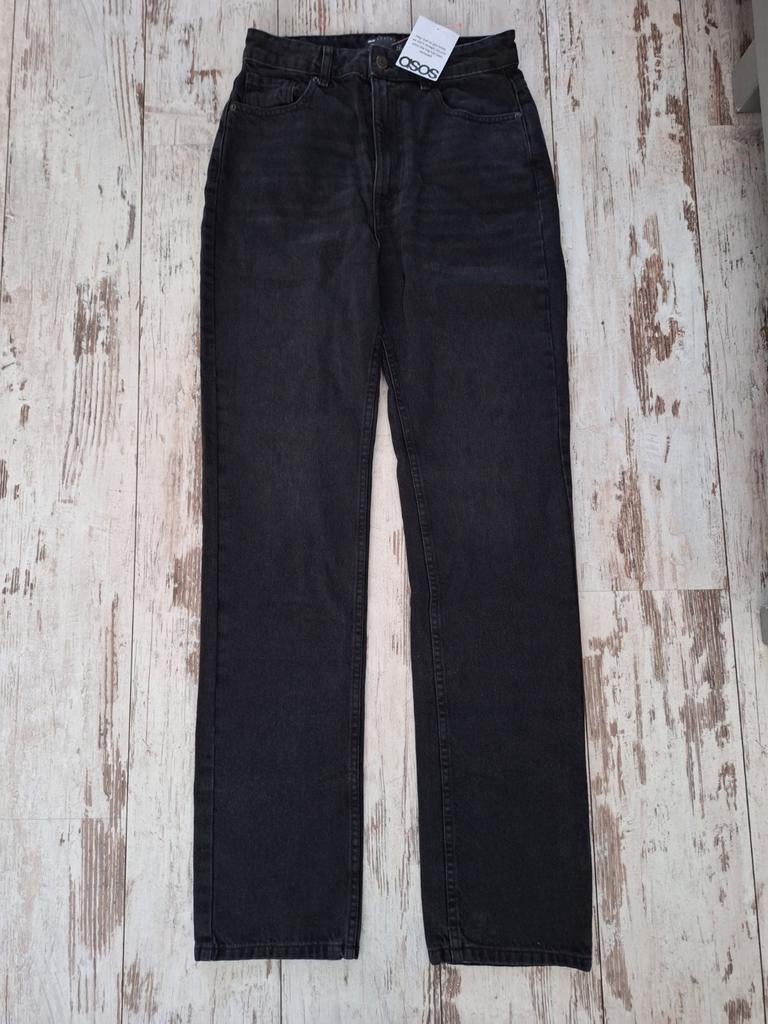 Nieuw, Asos, zwarte straight spijkerbroek, mt 38, Maat 38/40 (M), Zwart, Nieuw, Ophalen of Verzenden