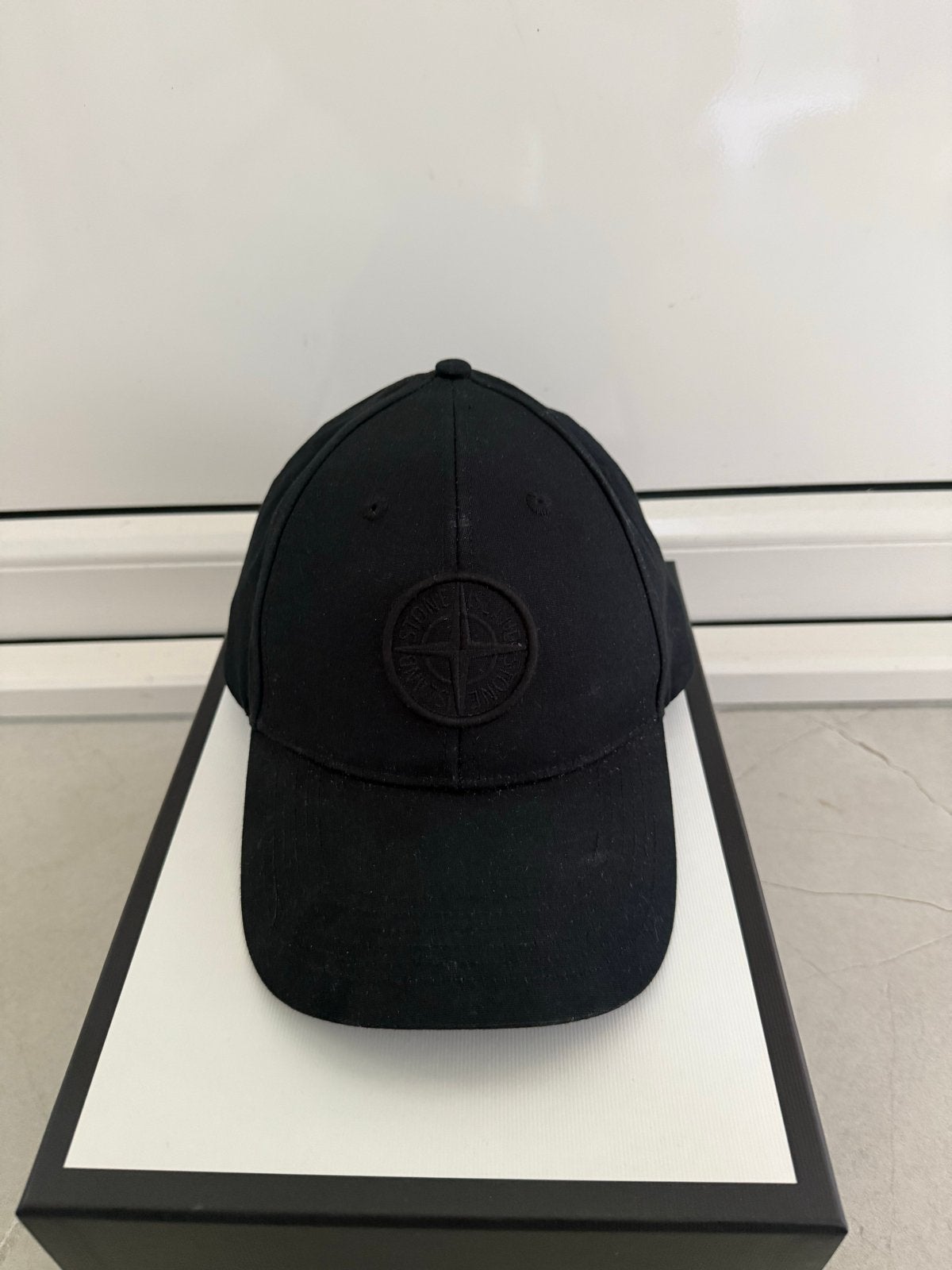 Stone Island Pet Zwart, Kleding | Heren, Hoeden en Petten, Ophalen of Verzenden, Zo goed als nieuw, One size fits all, Pet