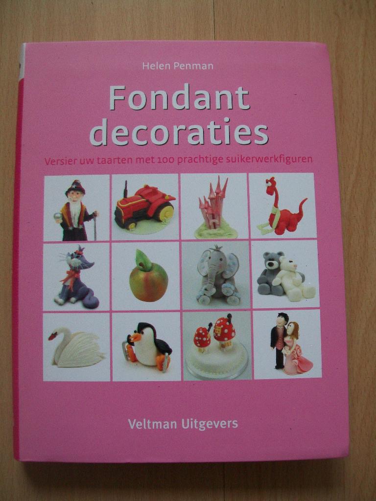 Fondant decoraties versier uw taarten 100 suikerwerkfiguren, Ophalen of Verzenden, Zo goed als nieuw, Taarten, Boek of Tijdschrift