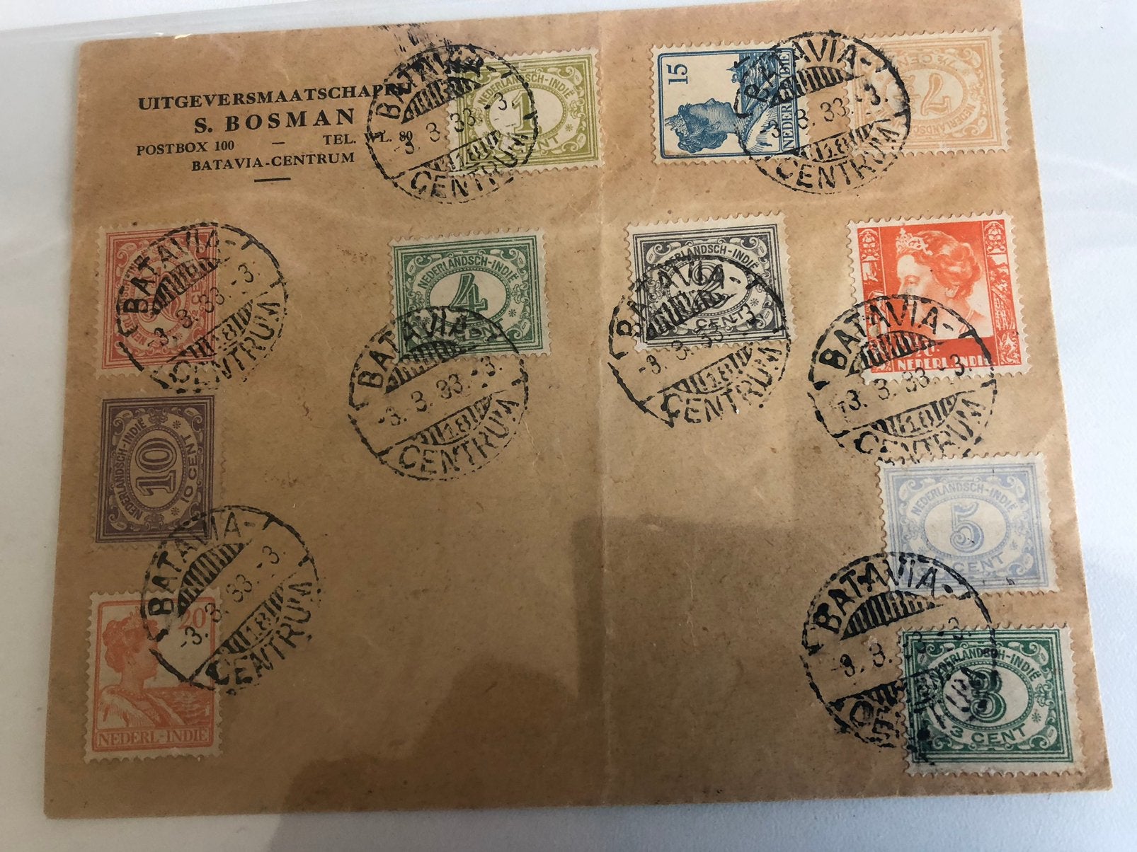104 Ned. Indie 1933 veel zegels, Postzegels en Munten, Ophalen of Verzenden