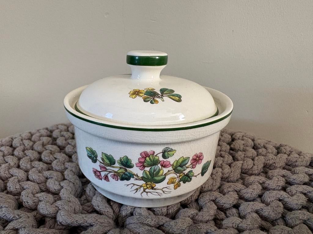 Wedgwood Florabunda Doverstone Pot met Deksel - 12 cm, Ophalen of Verzenden