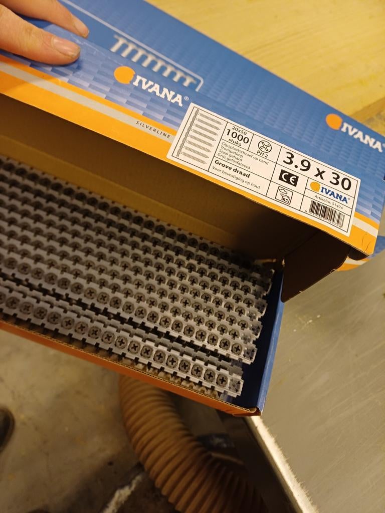Gipsplaatschroef ivana 3,9x30, Doe-het-zelf en Verbouw, Hang- en Sluitwerk, Ophalen of Verzenden, Nieuw