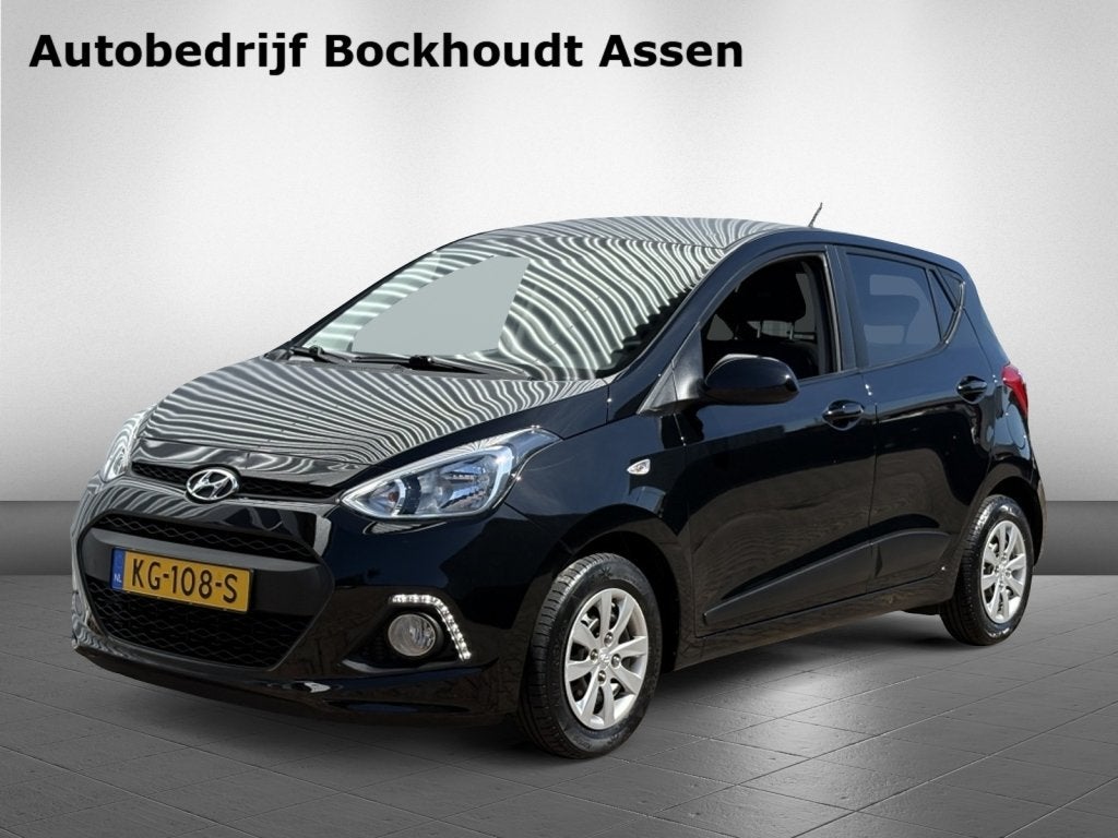 Hyundai i10 1.0i i-M. Go! 2016 | Navigatie | Climate Control, Auto's, 65 pk, Stof, Gebruikt, 4 stoelen