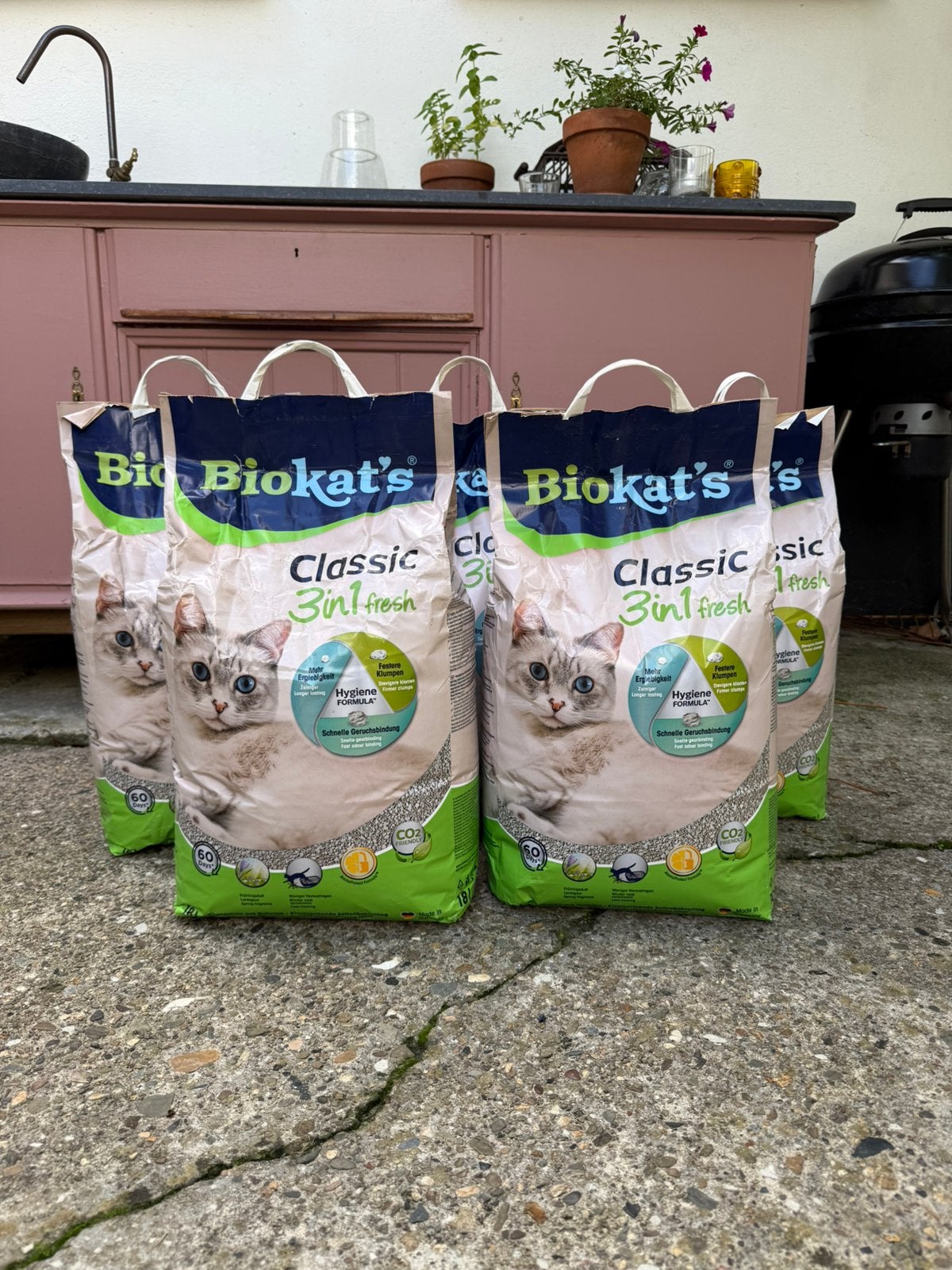 5 zakken Biokat’s Classic Fresh Kattengrind, 5x 18L, Nieuw, Ophalen, Nieuw