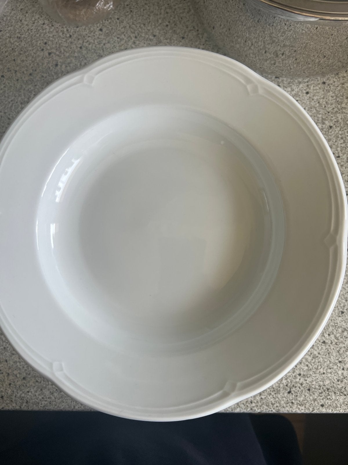 Set van 11 Witte Borden, Huis en Inrichting, Keuken | Servies, Ophalen, Gebruikt, Porselein, Bord(en)