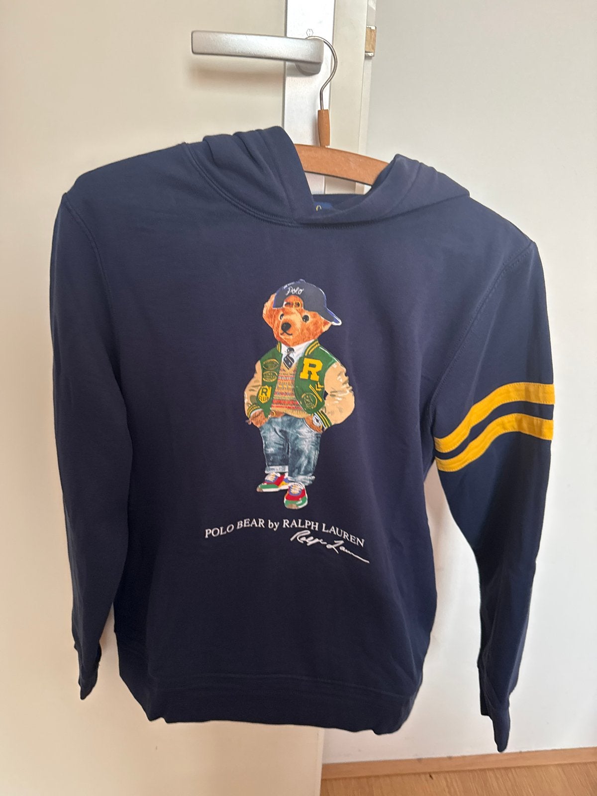 Polo Ralph Lauren Hoodie met Polo Bear - Maat L (14-16), Ophalen, Gebruikt, Jongen of Meisje