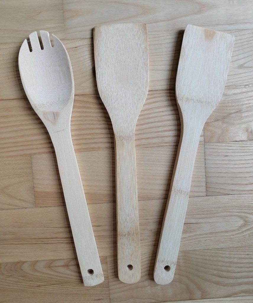 Houten slacouvert en spatel beukenhout, Overige typen, Ophalen of Verzenden, Nieuw, Hout