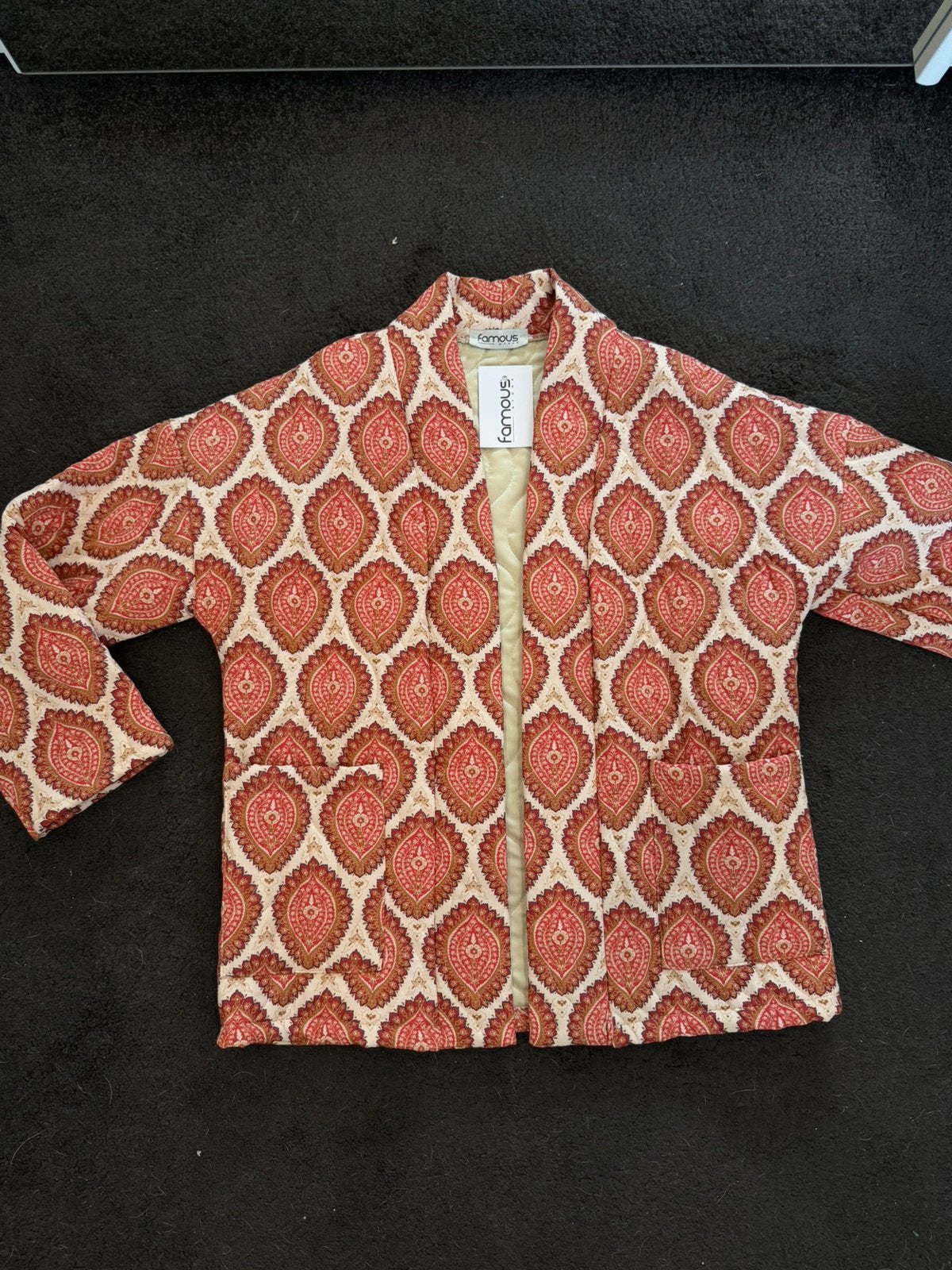 Jasje Famous Store koraal geprint one size maat nieuw!!, Maat 38/40 (M), Meerkleurig, Nieuw, Ophalen of Verzenden