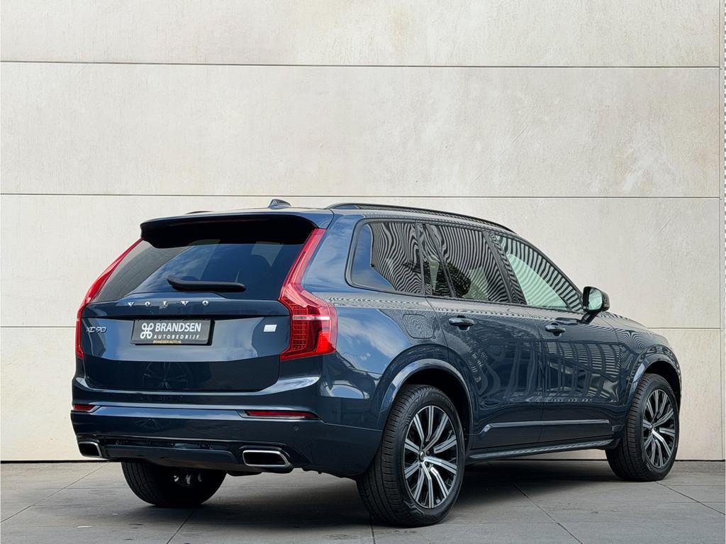 Volvo XC90 2.0 T8 Recharge AWD R-Design Pano-H&K-ACC-Head up, Auto's, Volvo, Gebruikt, 4 cilinders, Blauw, 7 stoelen