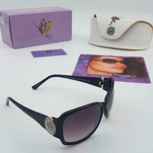 Zonnebril Ed Hardy Soaring Butterfly Black 58-16-135, Overige merken, Zonnebril, Zwart, Nieuw