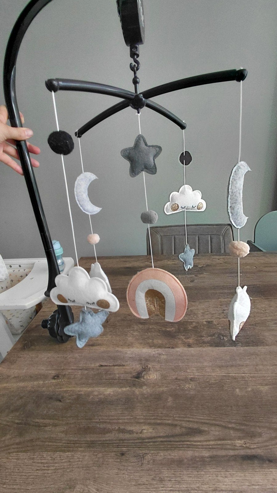 Mobiel met muziek, Kinderen en Baby's, Ophalen of Verzenden, Zo goed als nieuw, Mobiel