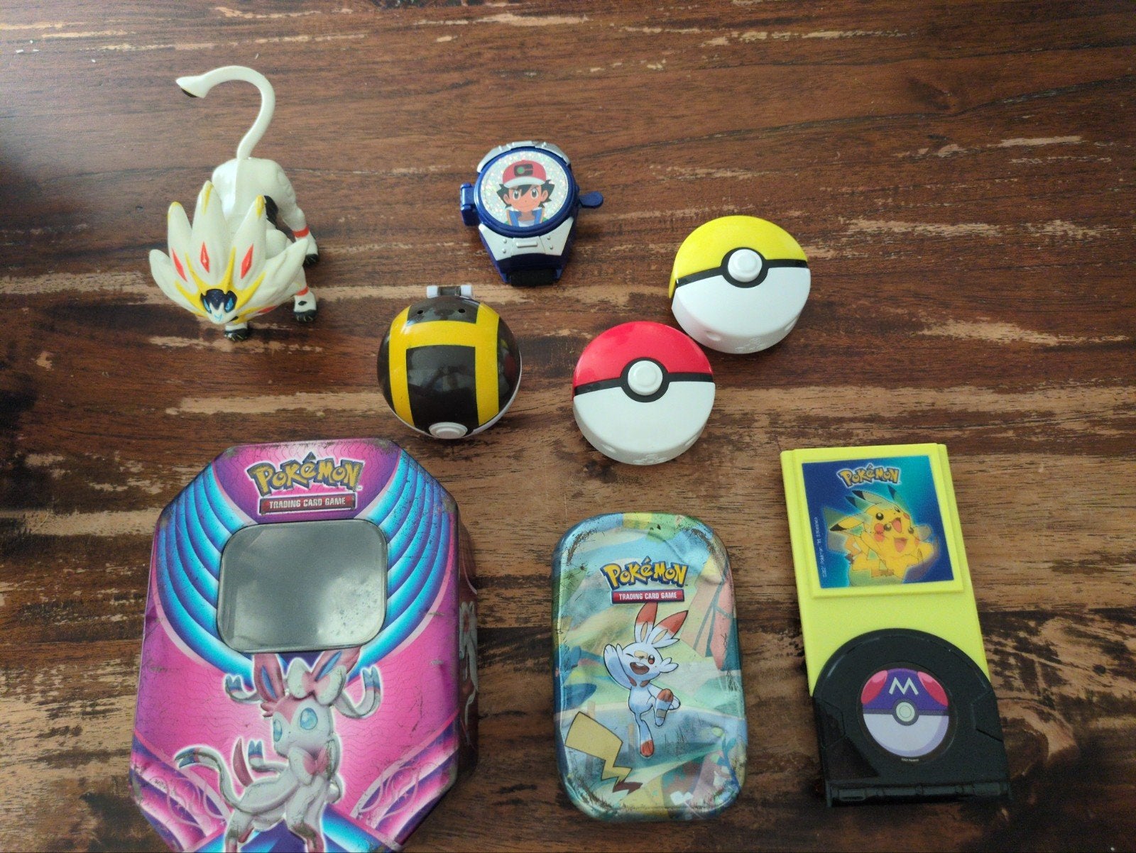 Pokémon speelgoed set - blikken, figuren, horloge, Ophalen of Verzenden, Gebruikt, Jongen of Meisje