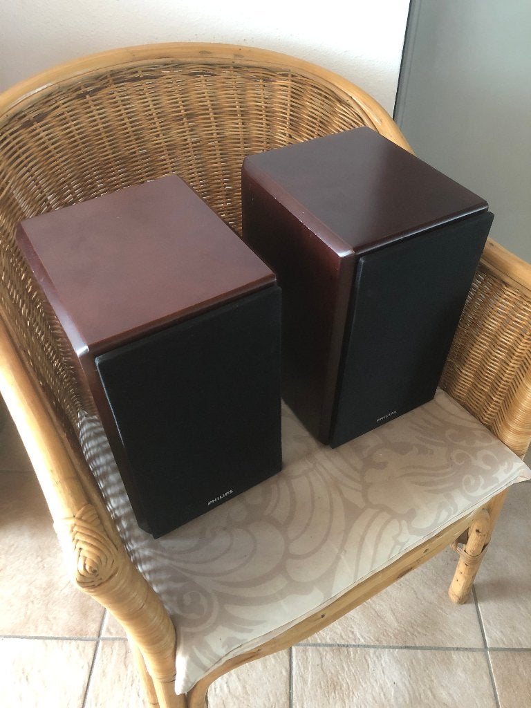 Te Koop: Mooie setje Philips MCD Boekenplank Speakers., Ophalen of Verzenden, Gebruikt, Minder dan 60 watt, Philips