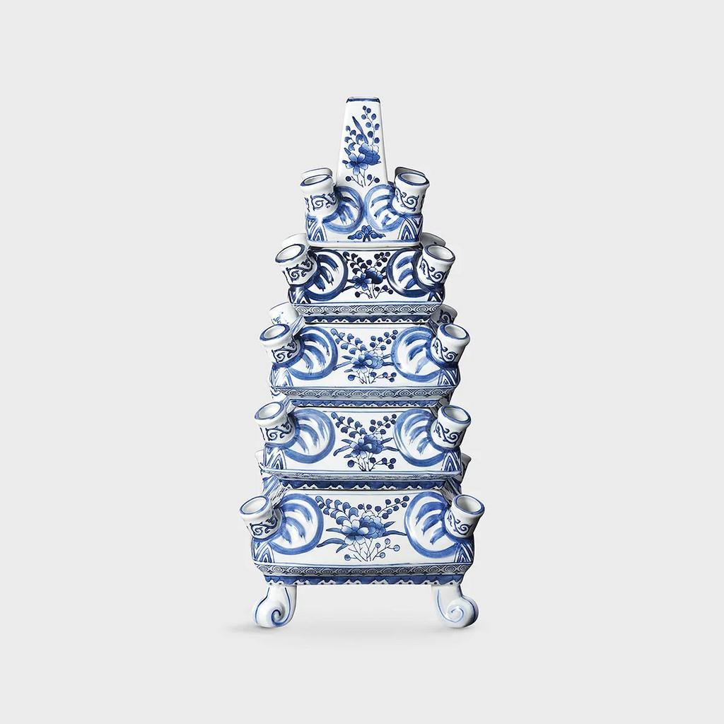 Amsterdam Layer Vaas – Delfts blauw | Porselein, Ophalen