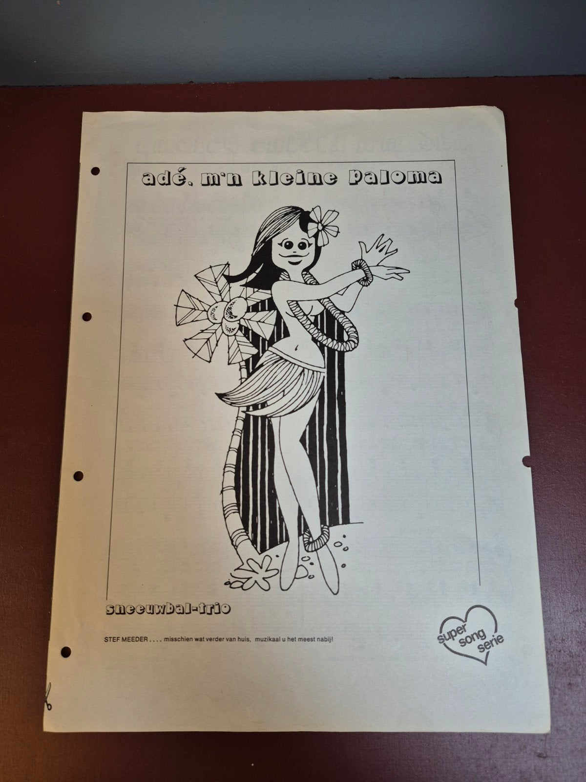 Adé, m'n kleine Paloma - Bladmuziek, Ophalen of Verzenden