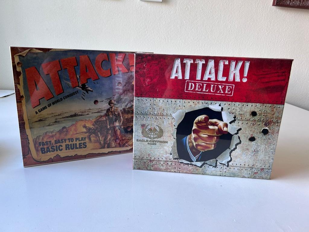 Attack! met uitbreiding Attack! Deluxe, Hobby en Vrije tijd, Gezelschapsspellen | Bordspellen, Vijf spelers of meer, Ophalen of Verzenden