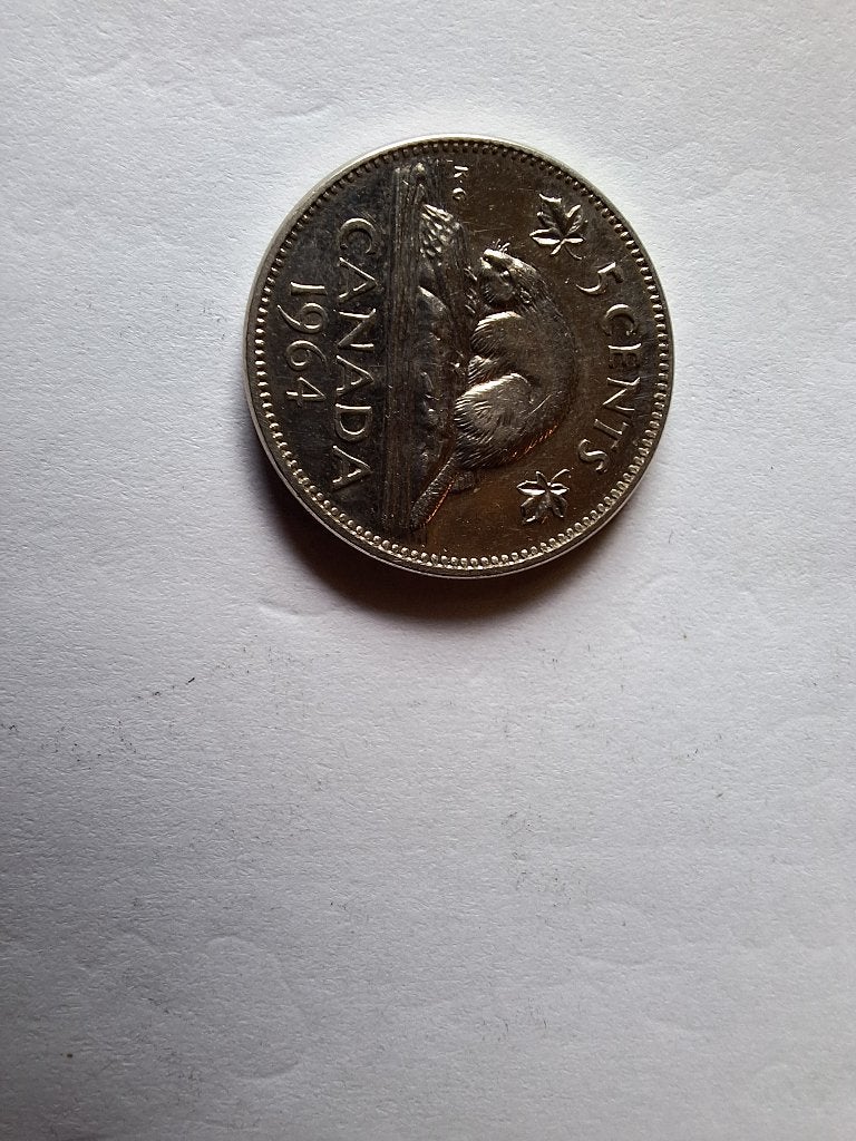 Munt 5 cents Canada 1964, Ophalen of Verzenden, Noord-Amerika, Losse munt