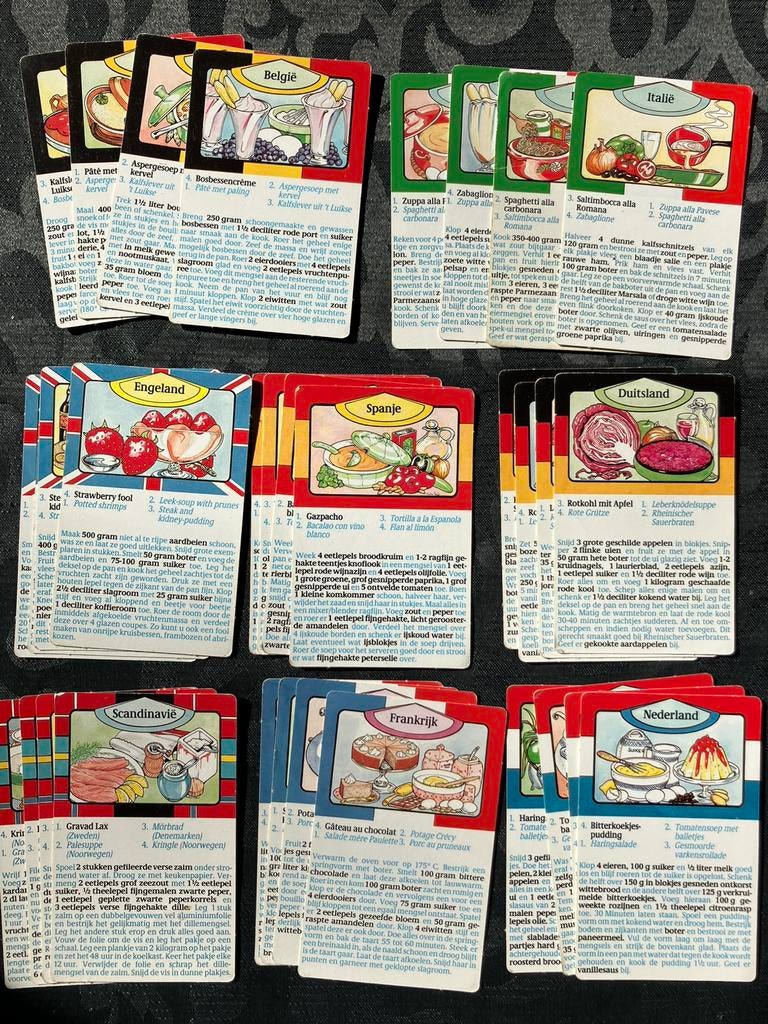 Kwartet Lekker koken, Antiek en Kunst, Antiek | Speelgoed, Ophalen of Verzenden