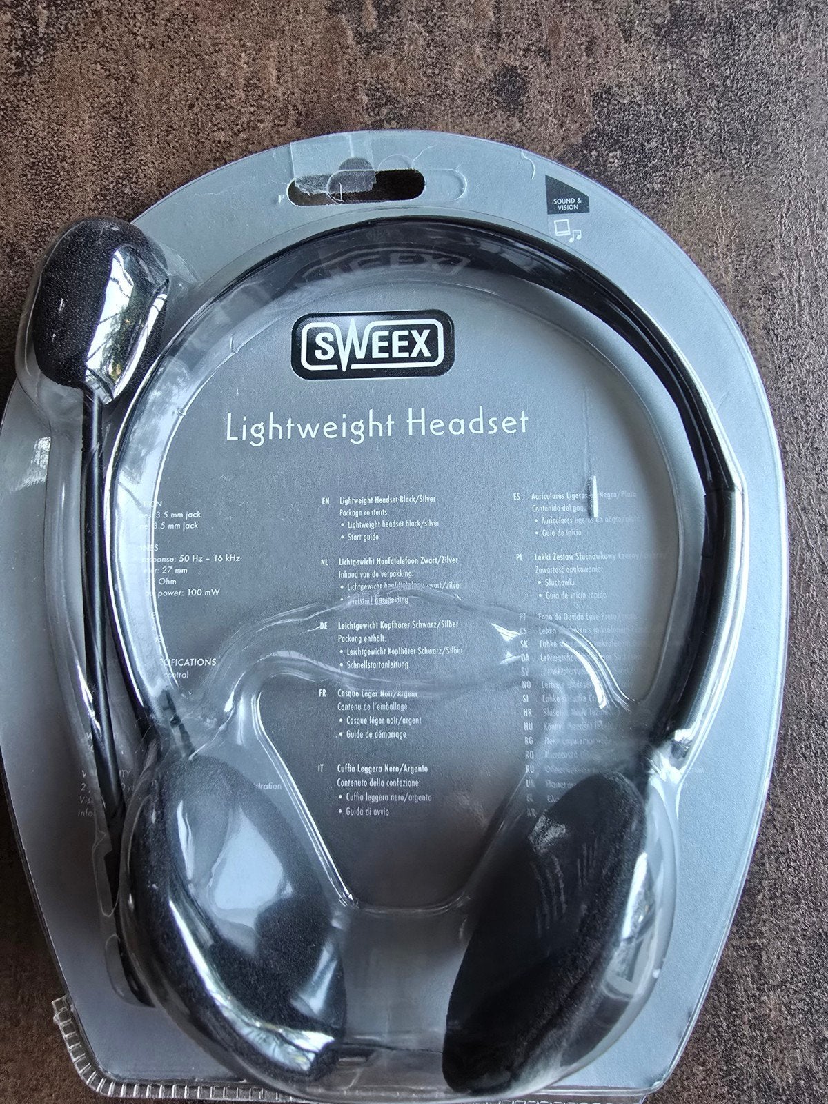 Nieuw! Sweex Lightweight Headset (met microfoon), Ophalen of Verzenden, Nieuw, Overige merken
