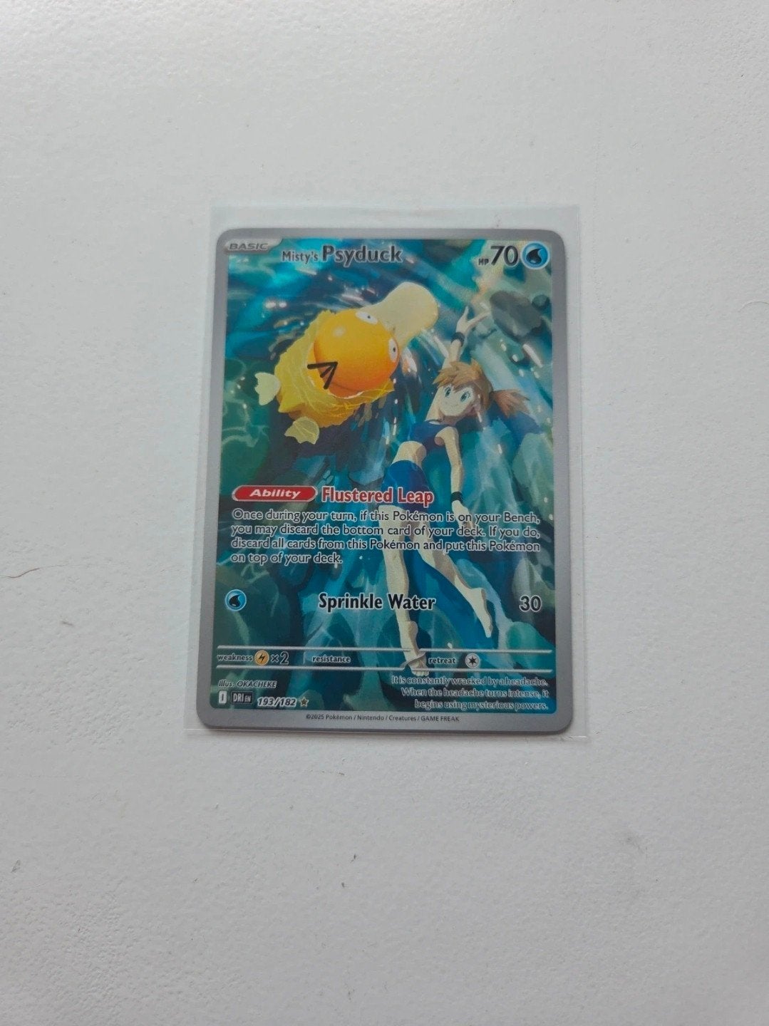 Misty's Psyduck 192/167 - Pokémon Kaart, Ophalen of Verzenden, Zo goed als nieuw, Losse kaart