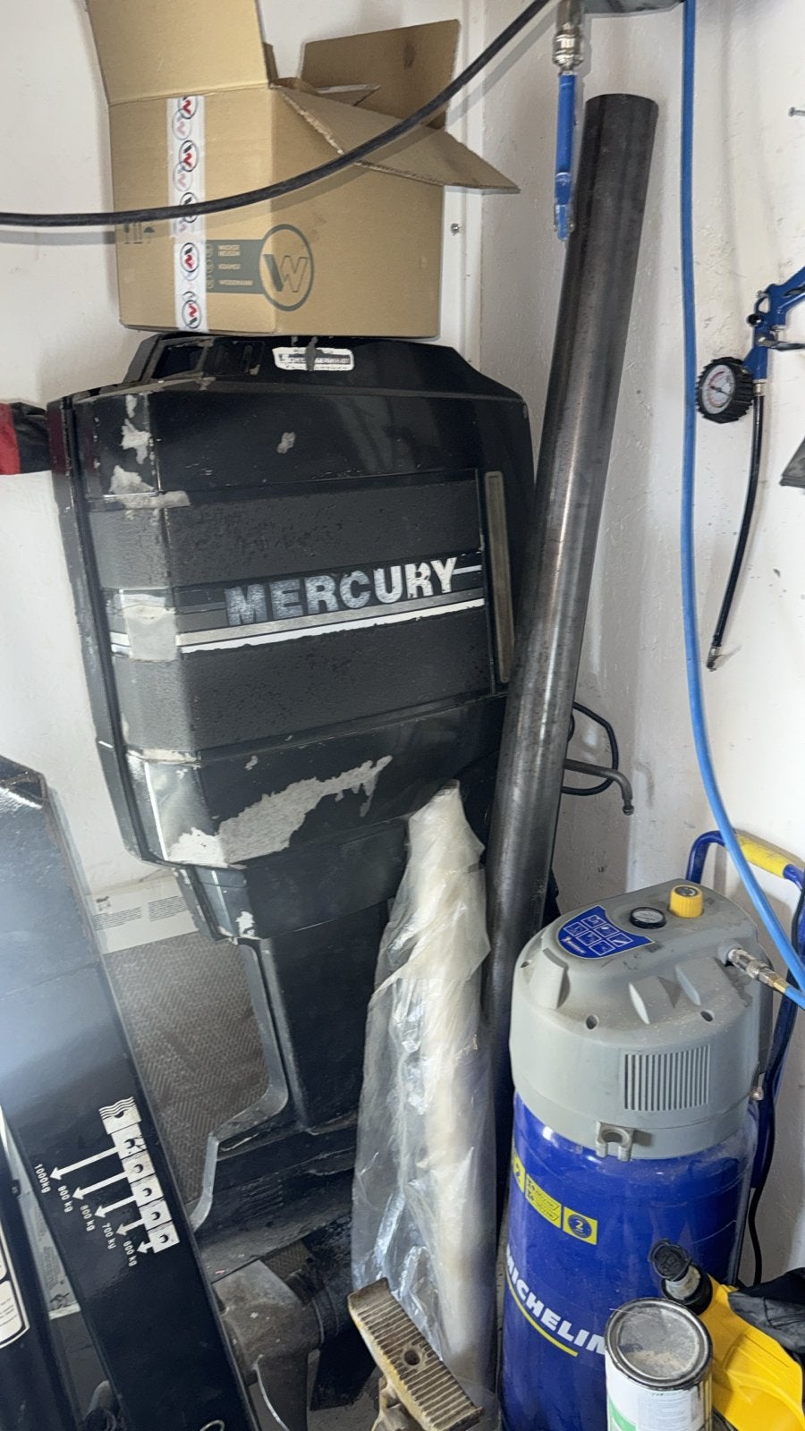 Mercury 110PK buitenboordmotor (loop of sloop), Ophalen, Gebruikt, 30 pk of meer, Buitenboordmotor