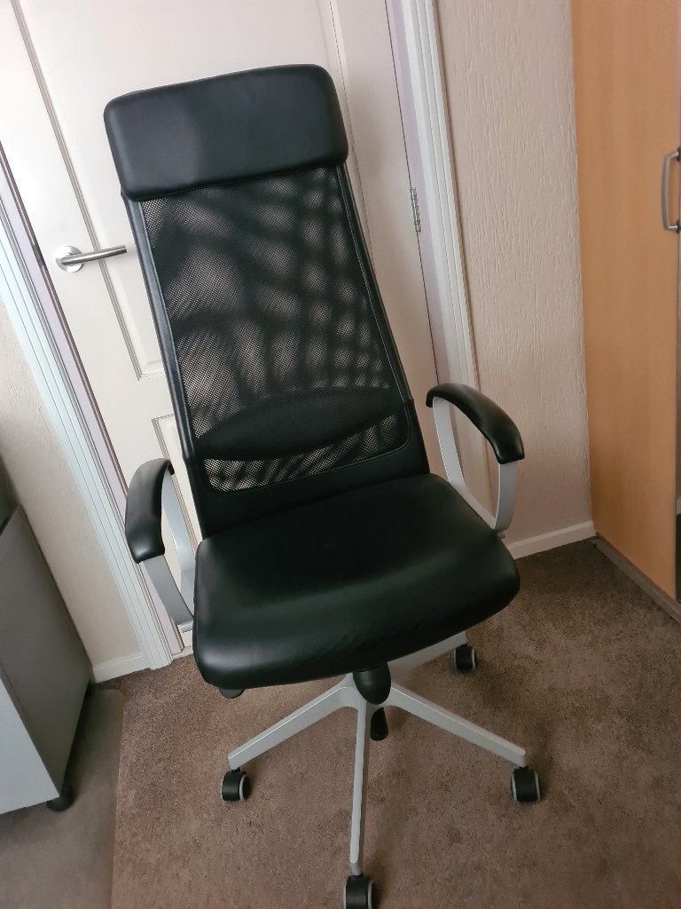 ikea bureau stoel, Ophalen, Gebruikt, Zwart, Bureaustoel