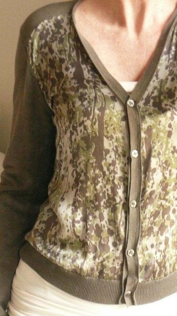Gigue vest zijden katoen groen camouflage maat 38, Kleding | Dames, Ophalen of Verzenden, Zo goed als nieuw, Maat 38/40 (M), Groen