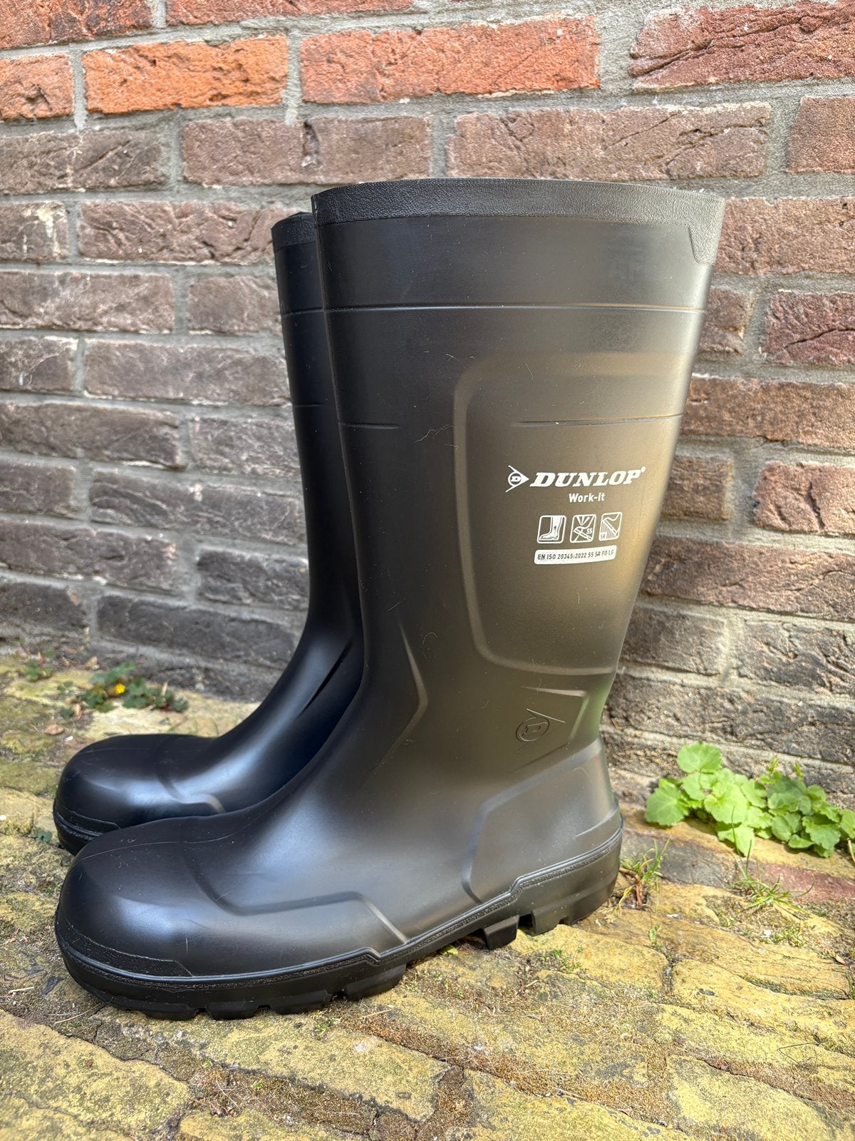 Dunlop Work-it laarzen maat 44, Tuin en Terras, Werkkleding, Ophalen, Zo goed als nieuw, Laarzen