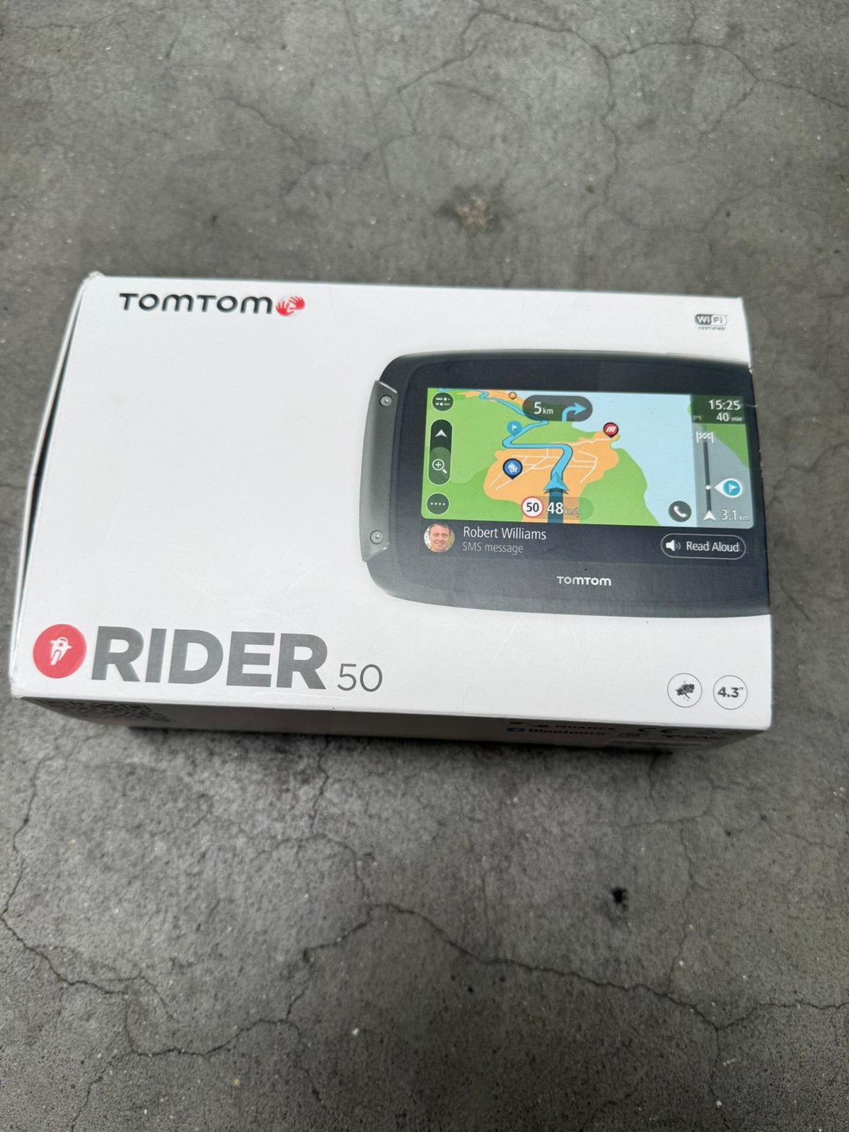 TomTom Rider 50 navigatie voor de motor, Ophalen of Verzenden, Zo goed als nieuw