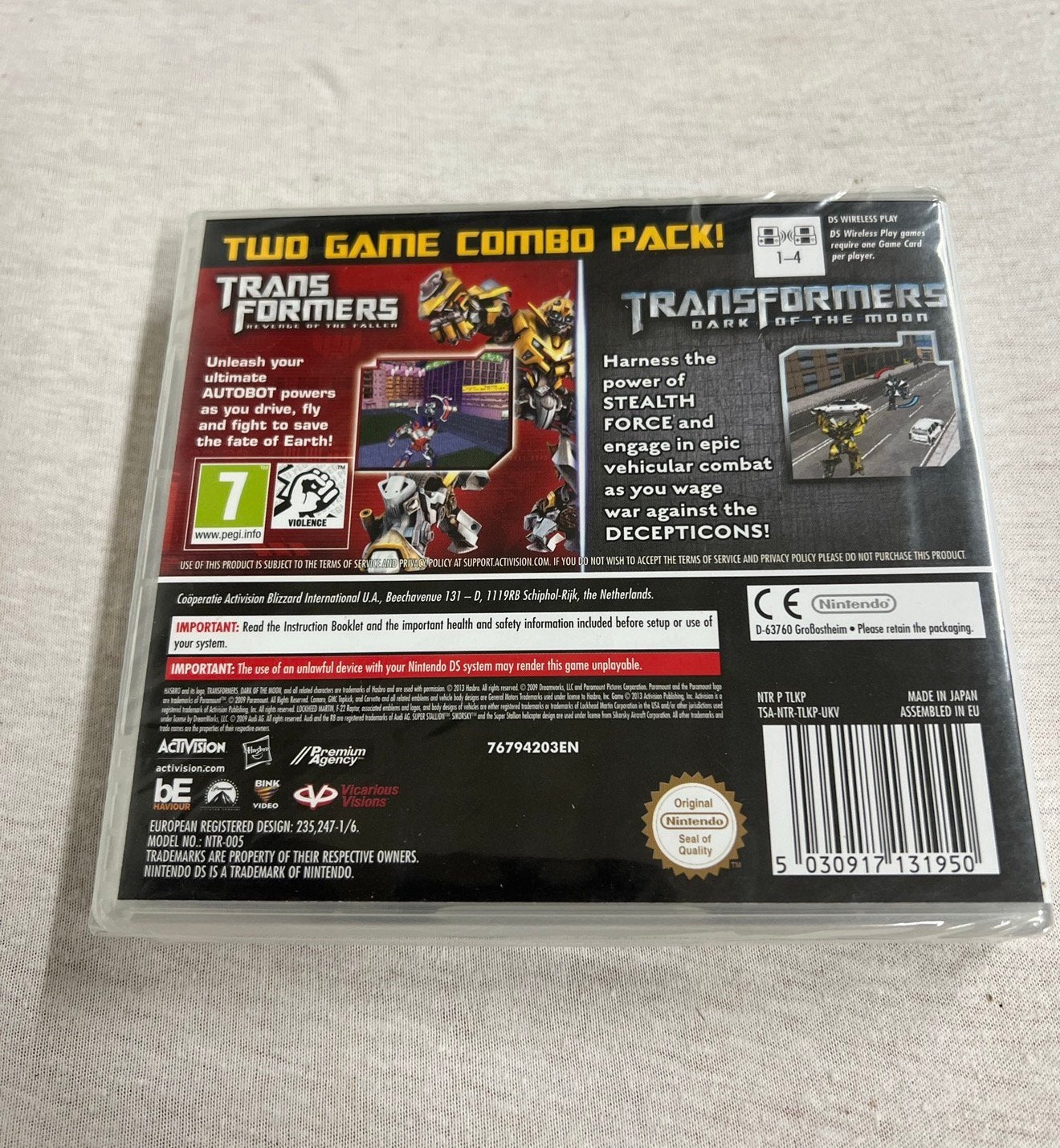 Nintendo DS TRANSFORMERS Ultimate Autobots Edition COMBO pak, Spelcomputers en Games, Games | Nintendo DS, Avontuur en Actie, 1 speler