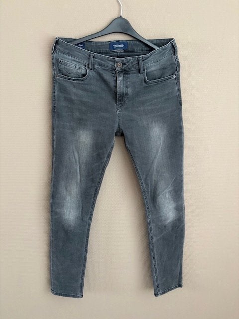 (10) Scotch & Soda Grijze heren spijkerbroek W33 - L32, Ophalen of Verzenden, Zo goed als nieuw, W33 - W34 (confectie 48/50), Grijs