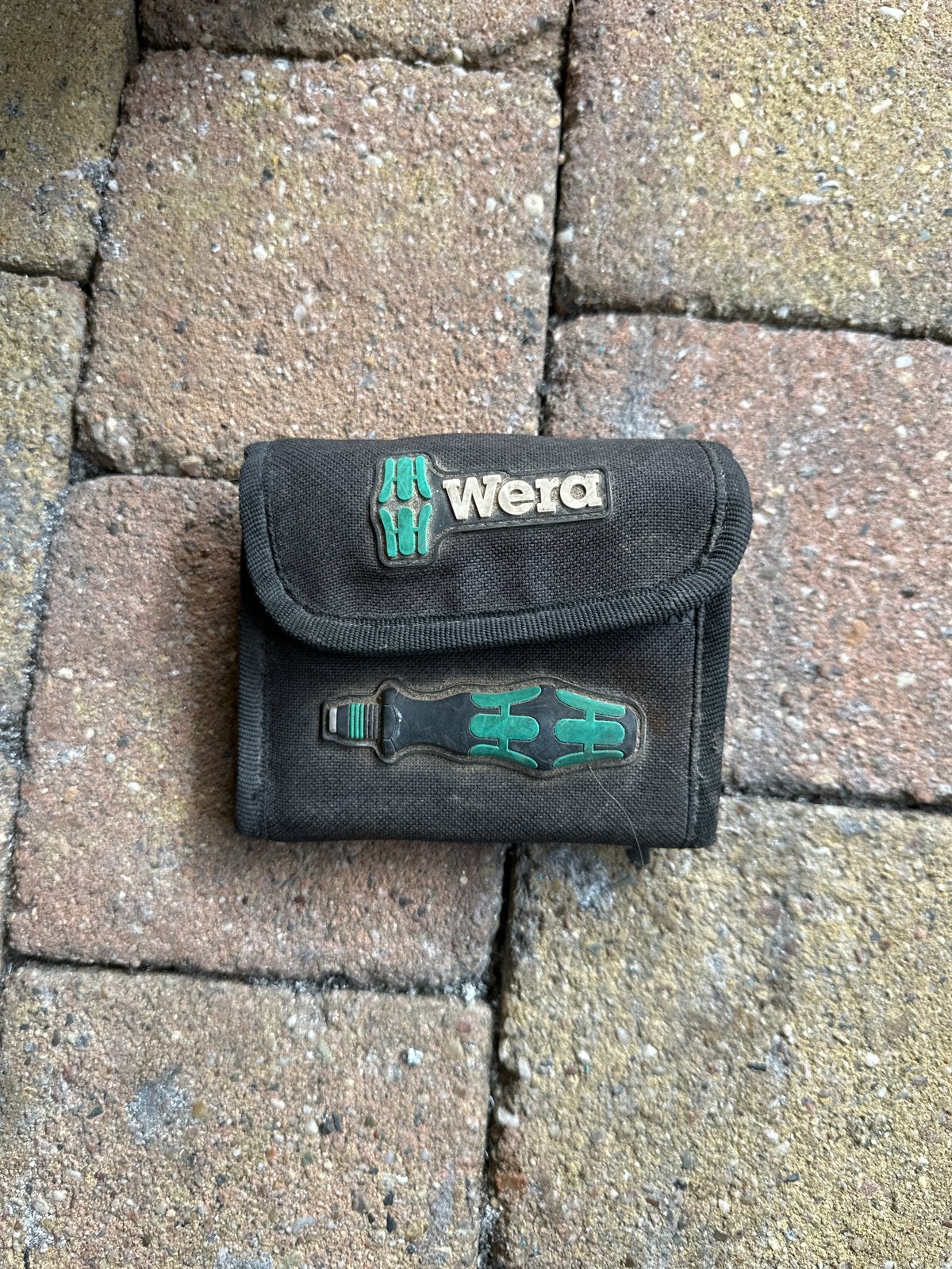Wera schroevendraaierset met bits in etui, Doe-het-zelf en Verbouw, Gereedschap | Handgereedschap, Ophalen of Verzenden, Gebruikt