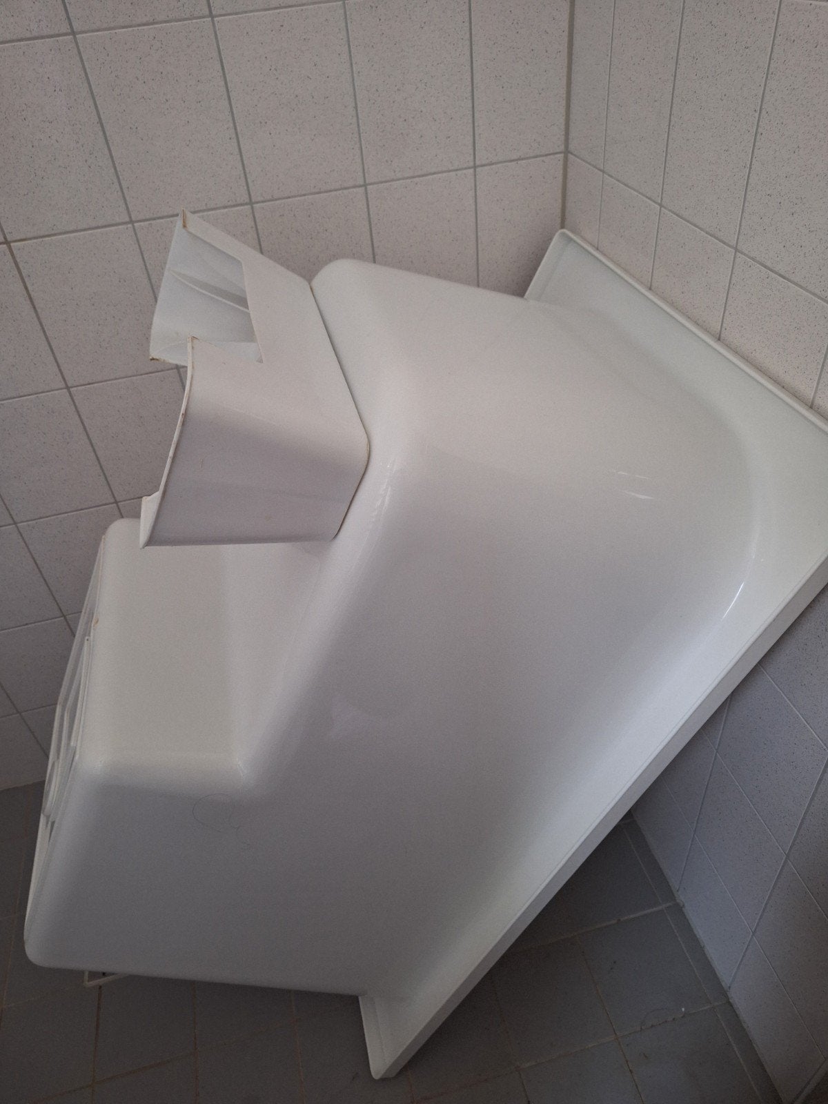 Wiesbaden Zitbad Marinella Rechthoek 65x105x52cm Wit, Ophalen, Zo goed als nieuw, Bad