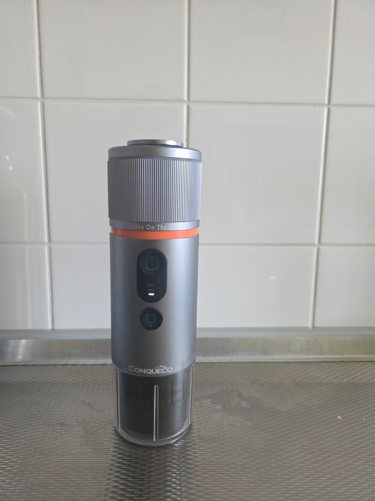 Conqueco Draagbare Espresso Machine, Ophalen of Verzenden, Zo goed als nieuw, Capsulehouder