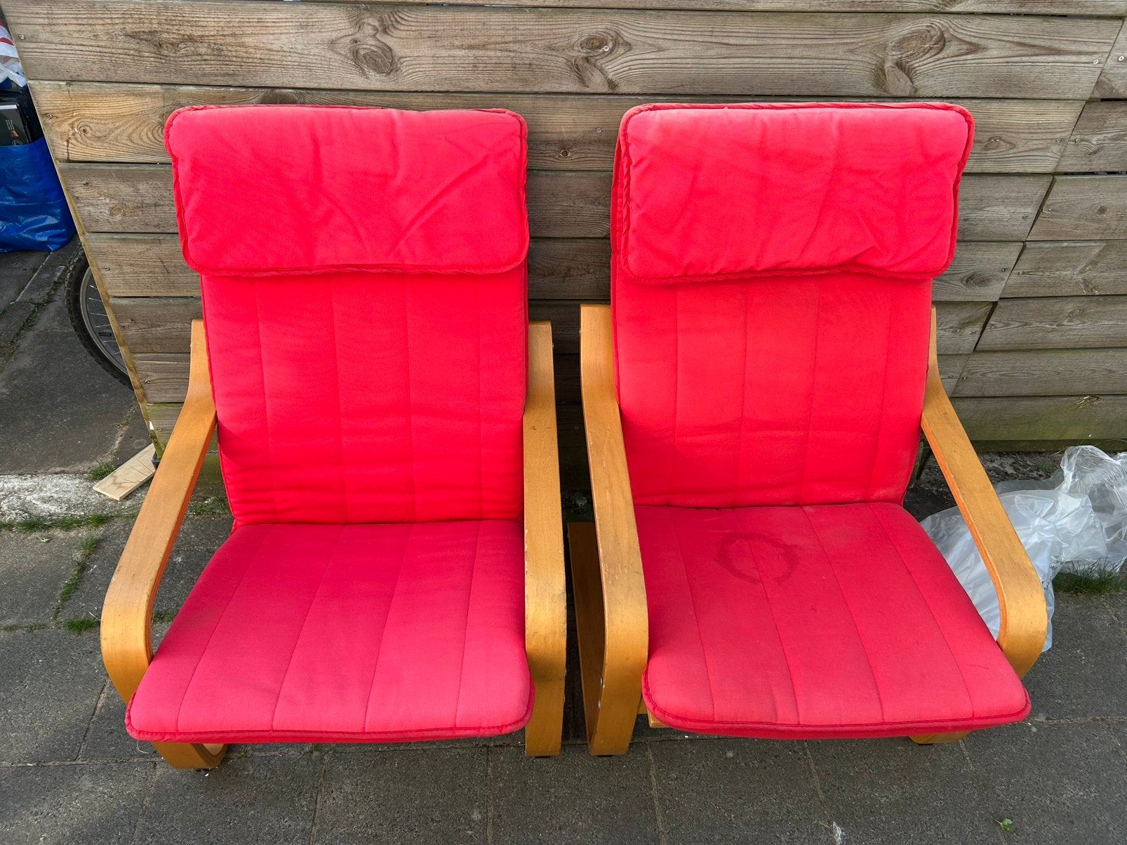 2 IKEA schommelstoelen, Ophalen, Gebruikt