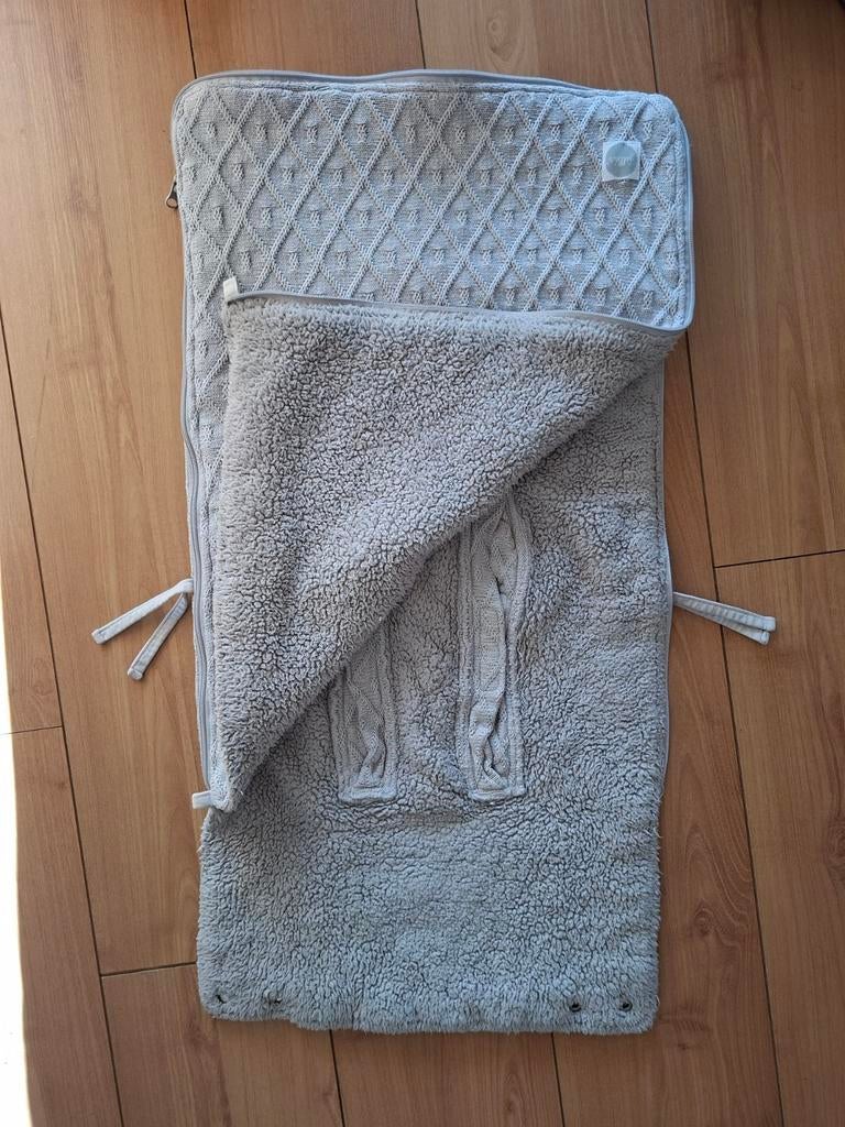 Jollein Maxi-Cosi hoes grijs met teddystof voering, Kinderen en Baby's, Ophalen of Verzenden, Zo goed als nieuw, Overige merken
