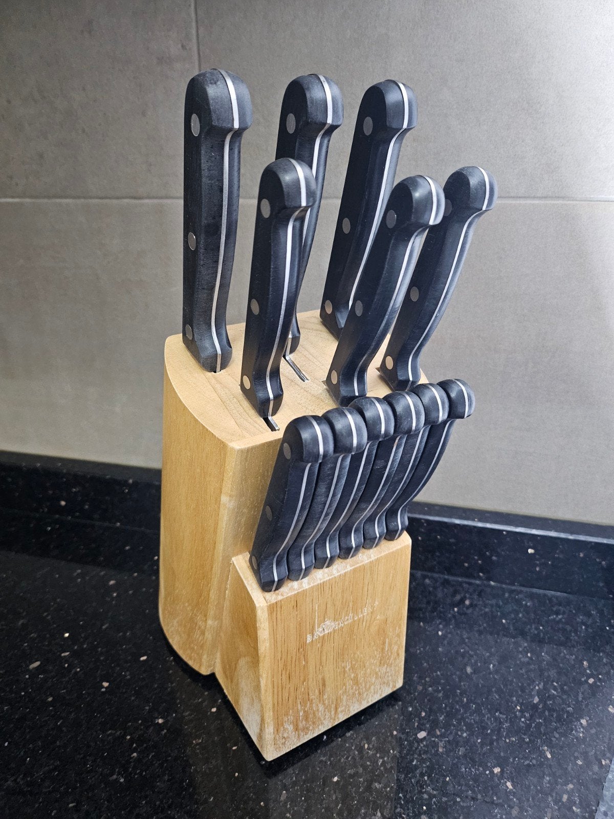 Messenblok, Ophalen, Zo goed als nieuw, Hout