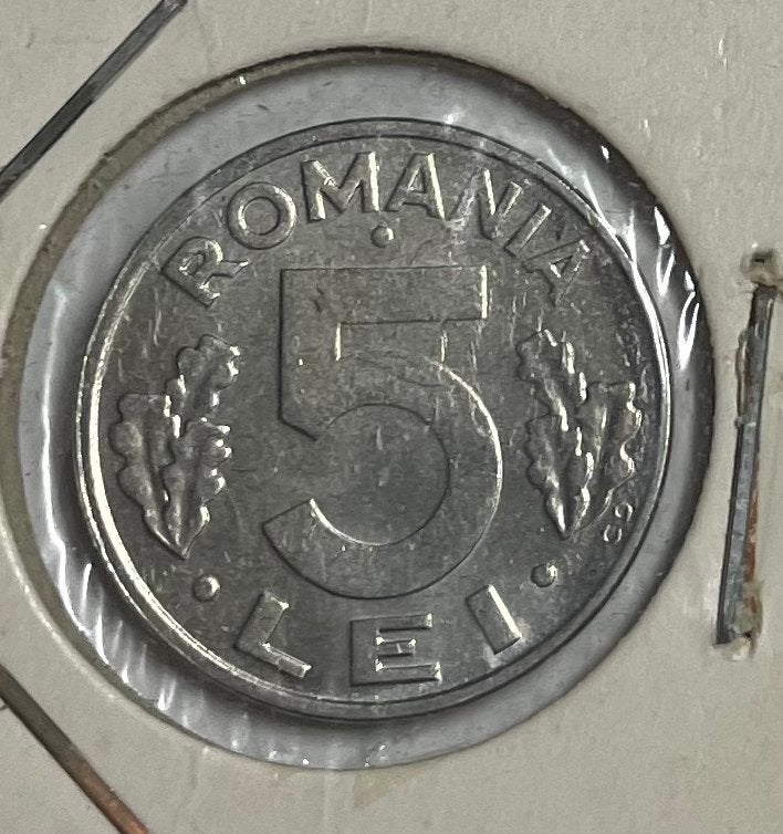 5 lei Roemenië 1992, Ophalen of Verzenden, Overige landen