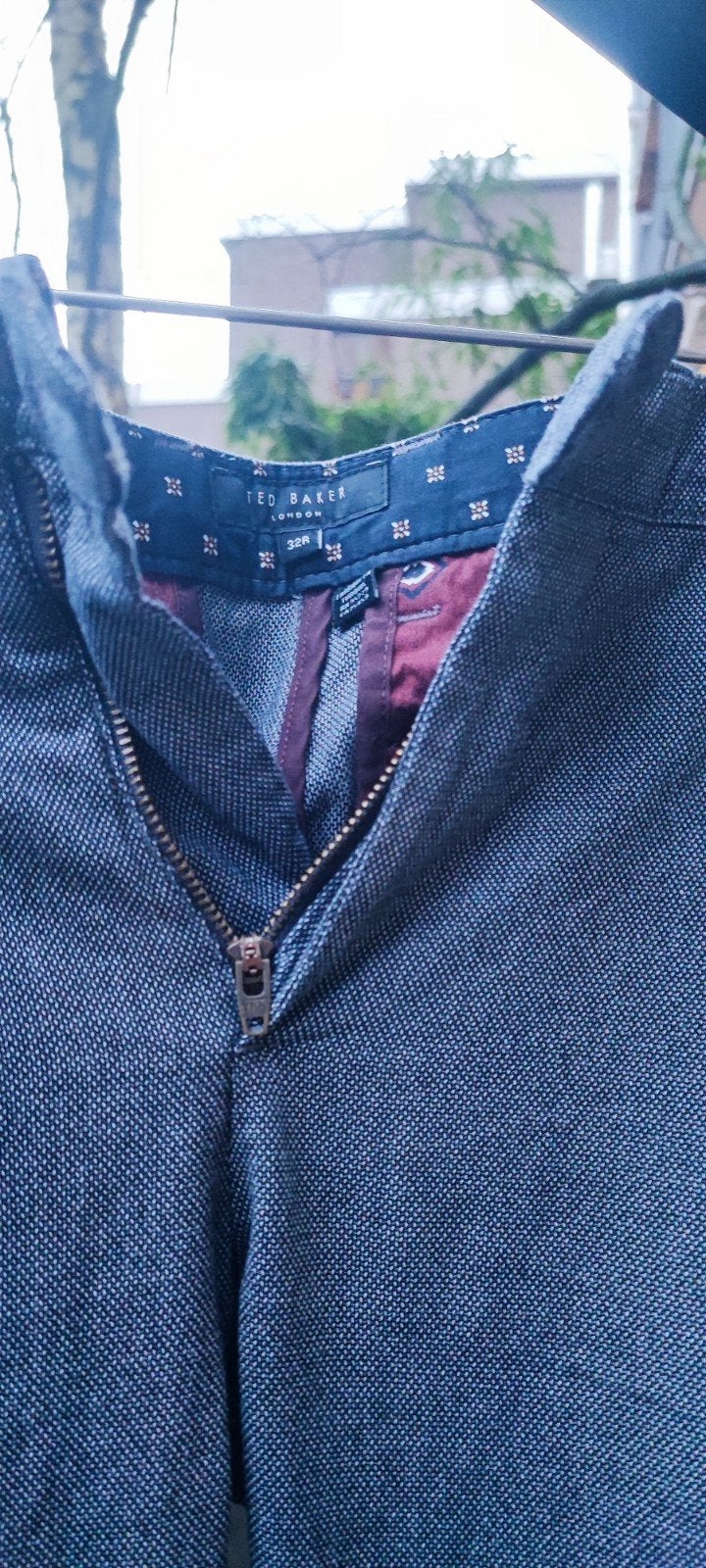 Mooie antraciet/grijze pantalon van Ted Baker, Kleding | Heren, Ted Baker, Overige maten, Ophalen of Verzenden, Grijs