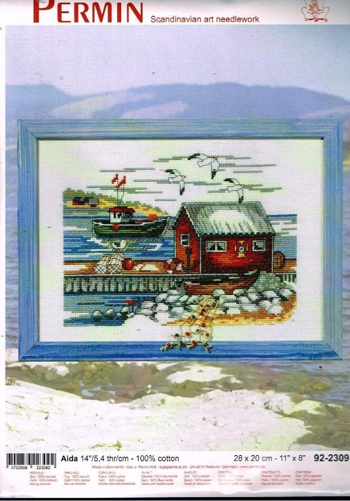 Cado permin borduurpakket, UITZICHT OP ZEE 2309, Hobby en Vrije tijd, Borduren en Borduurmachines, Ophalen of Verzenden, Nieuw