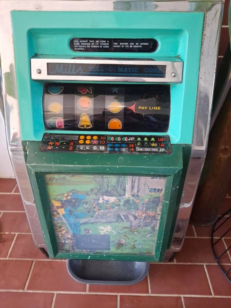 Vintage Mills Bell-O-Matic eenarmige bandiet gokkast 1964, Verzamelen, Ophalen