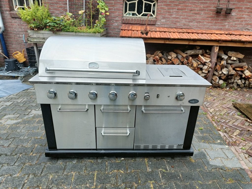 BBQ Boretti Luciano - nieuwe grillplaten en hoes, Ophalen, Zo goed als nieuw, Gas, Boretti