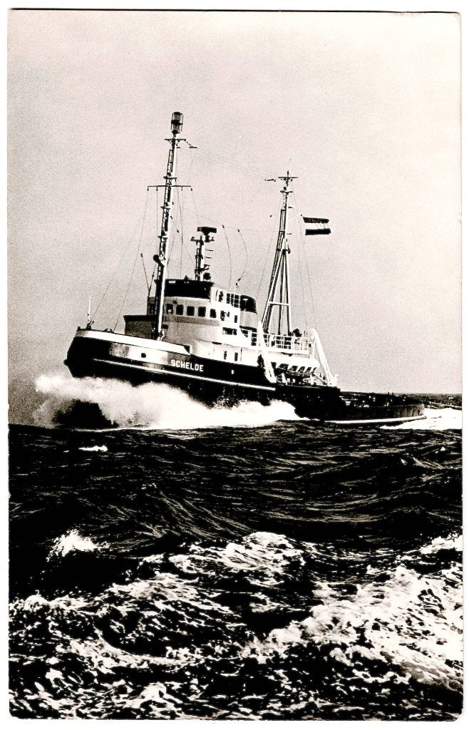 sleepboot de Schelde van L. Smit & Co, richtprijs 3,50, Verzenden, 1940 tot 1960, Ongelopen, Zuid-Holland