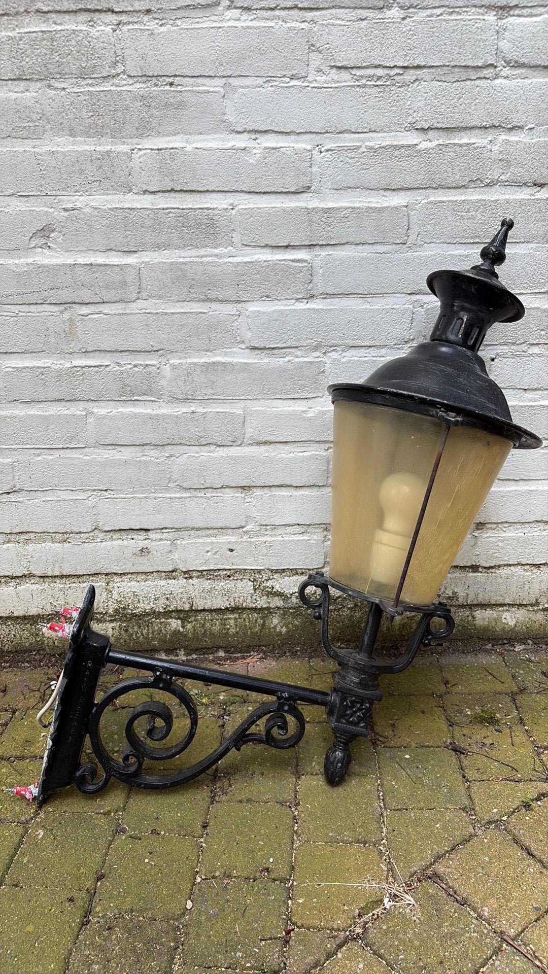 Buiten lamp (opknapper), Tuin en Terras, Buitenverlichting, Gebruikt, Wandlamp, Ophalen of Verzenden, Netvoeding