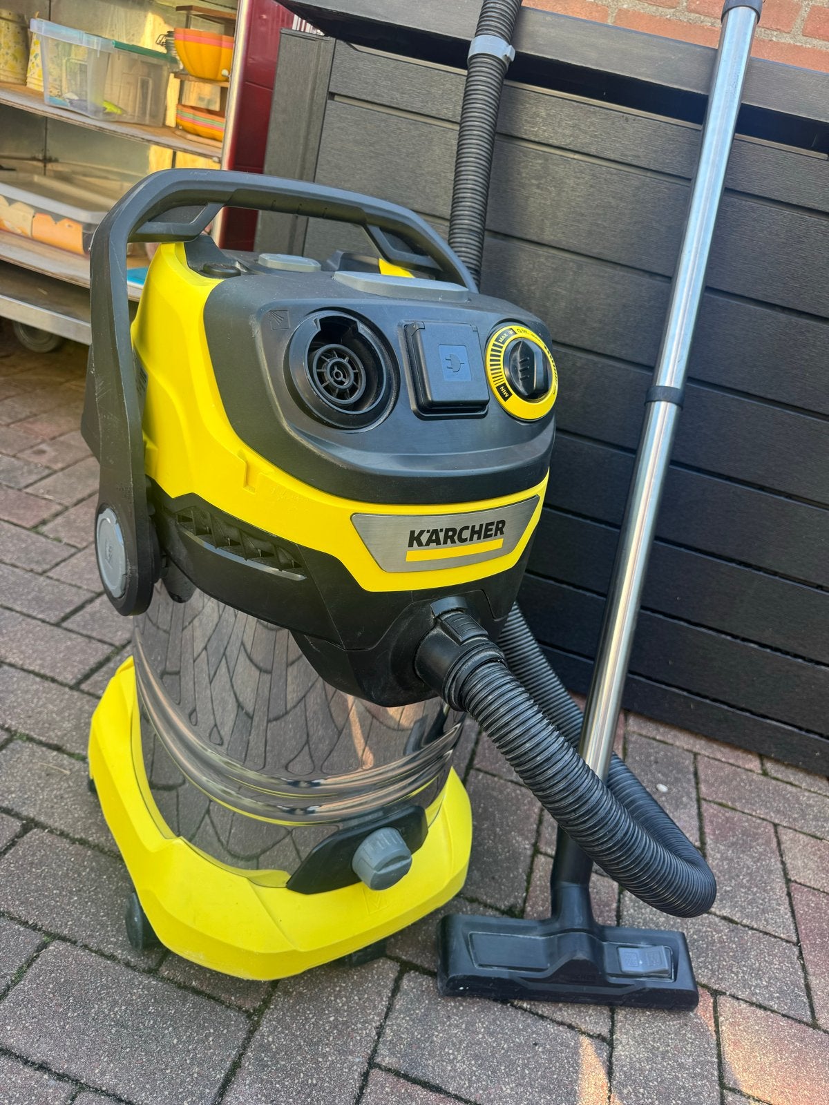 Kärcher WD 6 P S Nat- en Droogzuiger - zo goed als nieuw, Ophalen, Inclusief accessoires, Gebruikt, Kärcher
