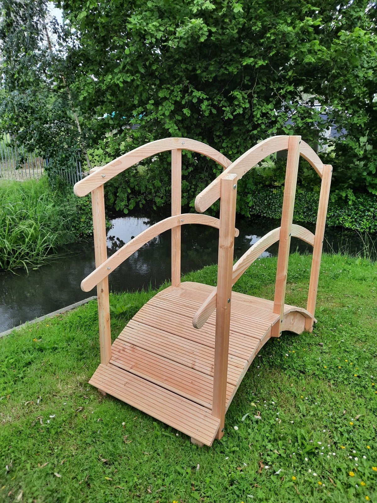 Houten brug te koop, Tuin en Terras, Ophalen of Verzenden, Nieuw, Hout, Tuinhek