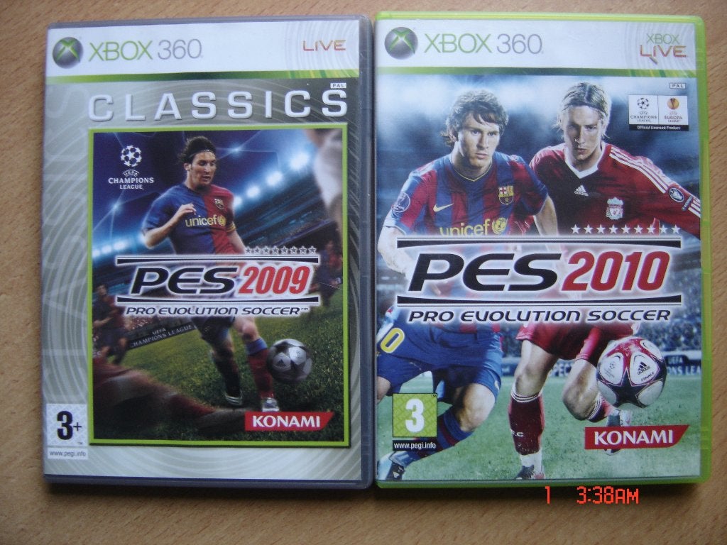XBOX 360 PES 2010 en 2009 voetbal, Ophalen of Verzenden, Zo goed als nieuw, Sport, 3 spelers of meer